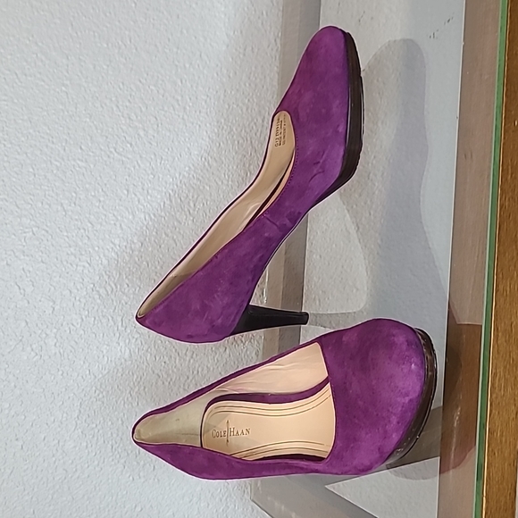 Cole Haan Shoes - Cole Haan purple suede pumps size 8.5 💜